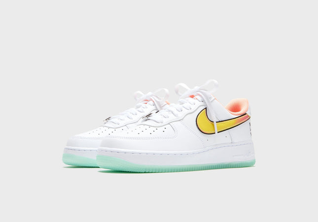Nike Air Force 1 '07 - White / Crimson Pulse / Green Glow