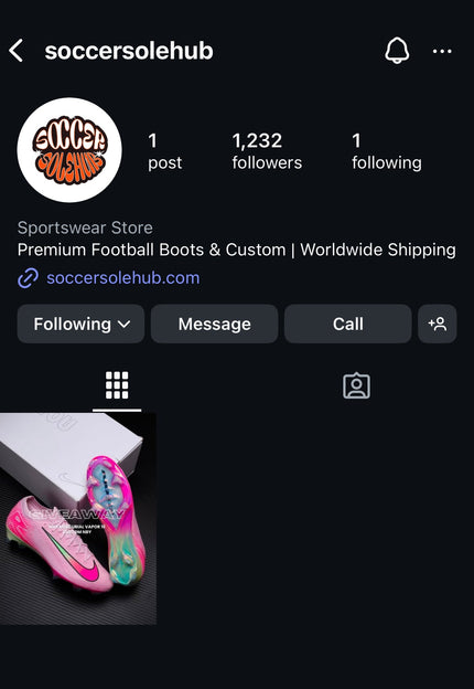 Find us on <strong>Instagram</strong> for more <a href="https://www.instagram.com/soccersolehub/" target="_blank" title="https://www.instagram.com/soccersolehub/">@soccersolehub</a>