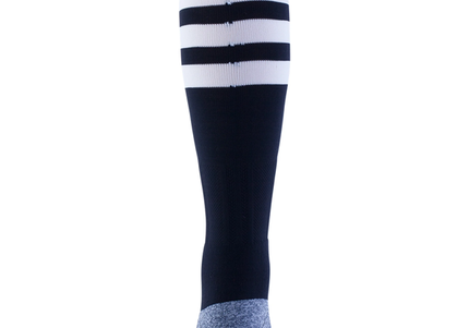adidas 3 Stripe Hoop Sock (Black/White)