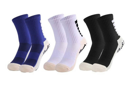 Short Anti Slip Football Socks (3 Pairs)
