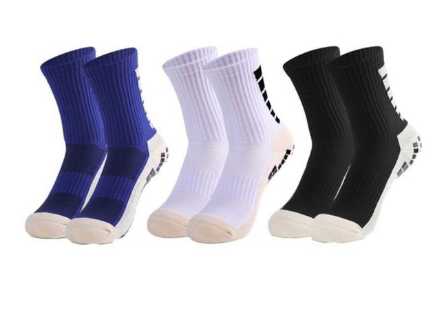 Short Anti Slip Football Socks (3 Pairs)