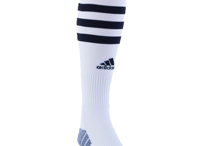 adidas 3 Stripe Hoop Sock (White/Black)