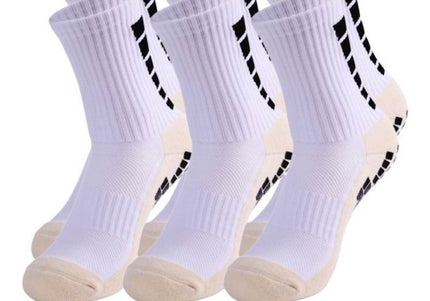 Short Anti Slip Football Socks (3 Pairs)