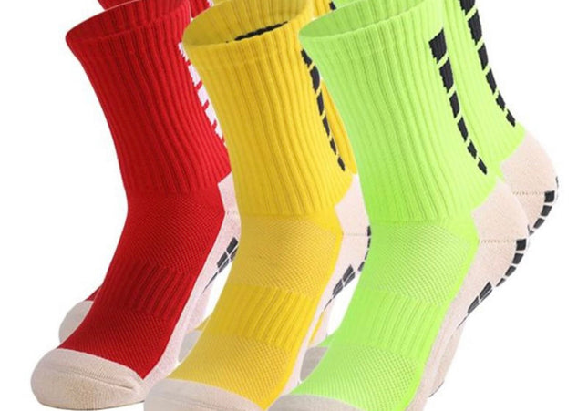 Short Anti Slip Football Socks (3 Pairs)