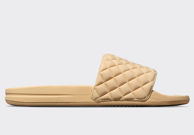 Women's Lusso Pool Slide Camel