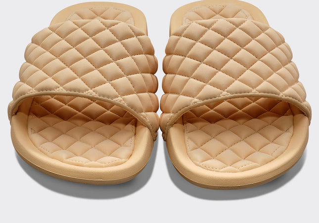 Women's Lusso Pool Slide Camel