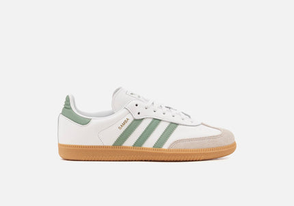 adidas Kids Samba OG - Cloud White / Silver Green / Gum