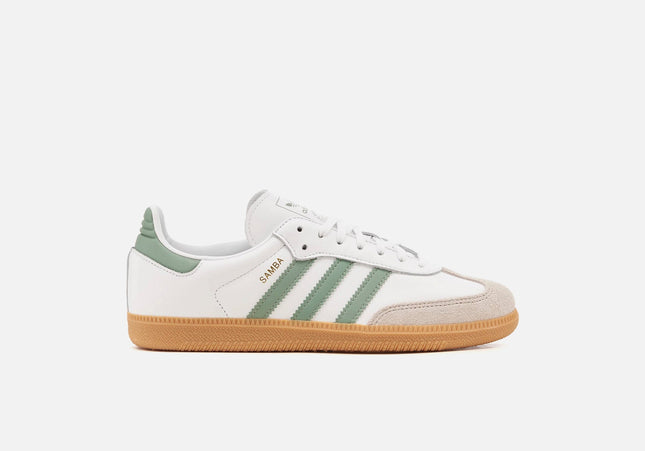 adidas Kids Samba OG - Cloud White / Silver Green / Gum