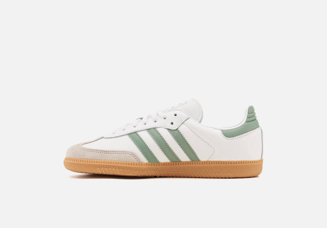 adidas Kids Samba OG - Cloud White / Silver Green / Gum