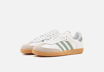 adidas Kids Samba OG - Cloud White / Silver Green / Gum